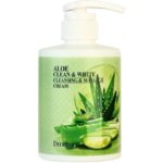 Deoproce aloe clean & white cleansing & massage cream, 450 мл.