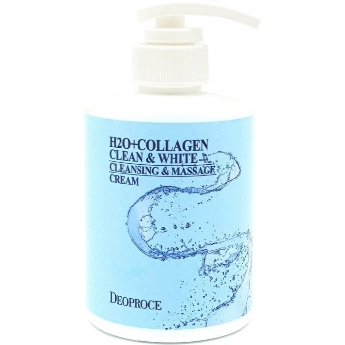 H2O+Collagen Clean & White Cleansing & Massage Cream, 450ml